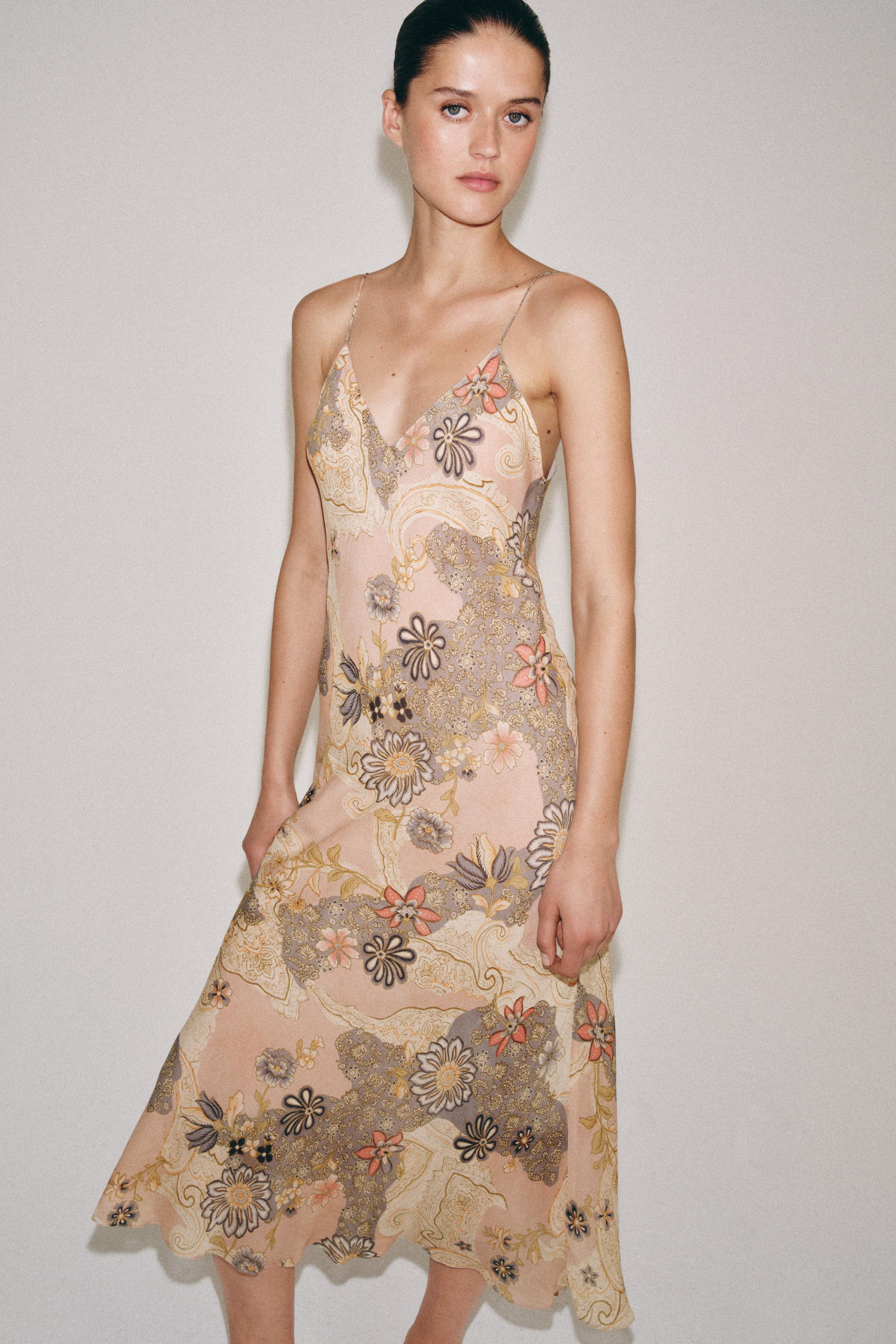 ZW COLLECTION PRINTED SLIP DRESS